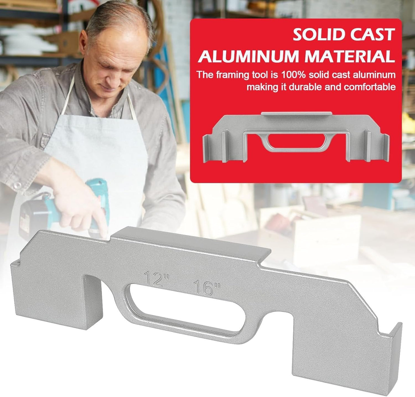 Framing Tool, 12/14/16 Inch On-Center Stud Layout Tool