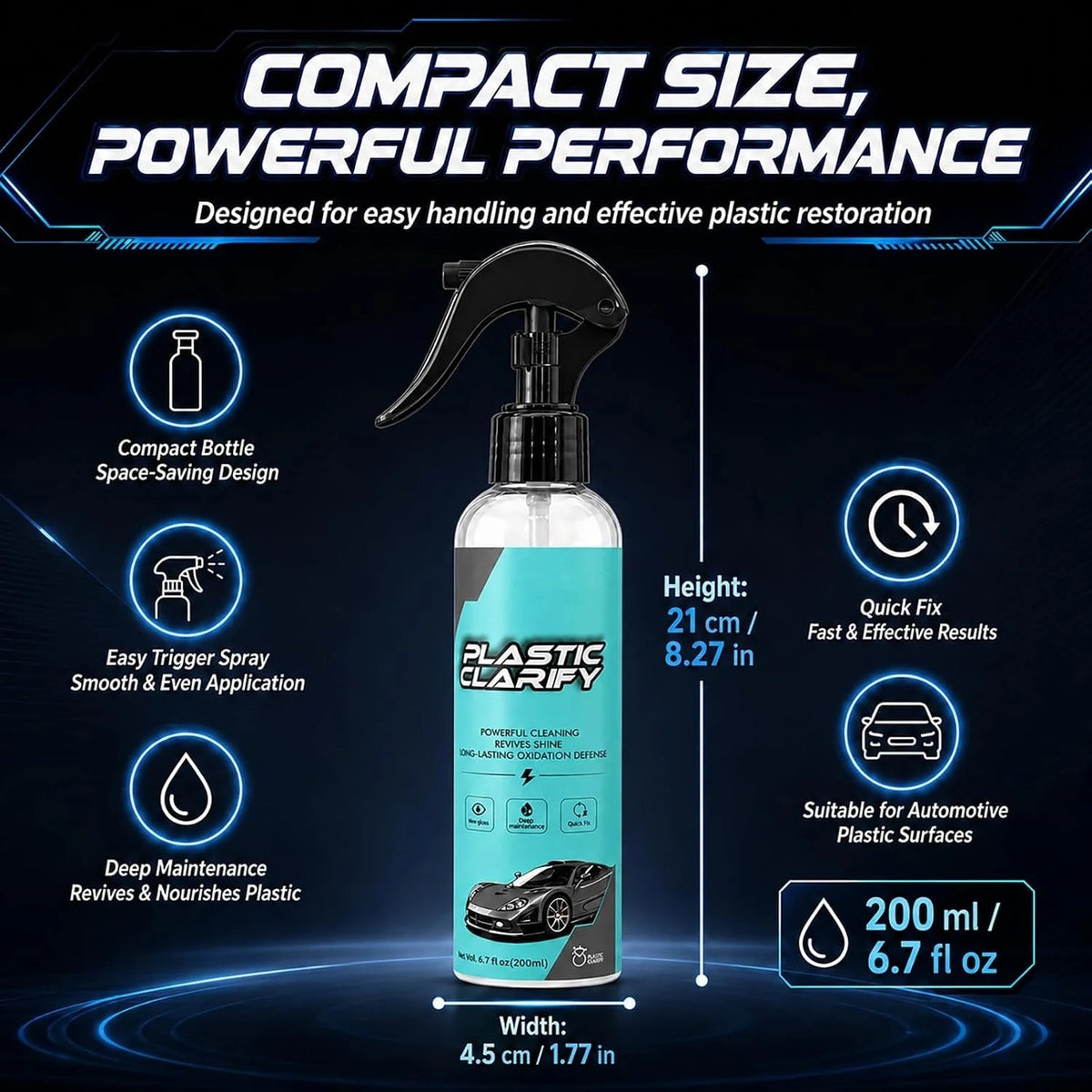 Tyiimax™ Plastic Clarify - Ultimate Plastic & Trim Restorer (200ml)
