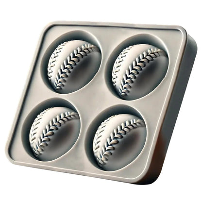 Baseball Ice Mold – Slow‑Melting Silicone Sphere Tray for Whiskey, Cocktails & More ⚾🧊