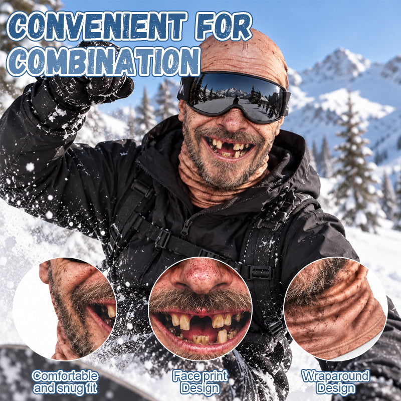 Funny Realistic Face Ski Mask – Hilarious Winter Party & Outdoor Gear