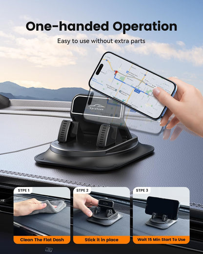 【50% OFF + FREE SHIPPING】360 Degree Rotation Dashboard Phone Holder