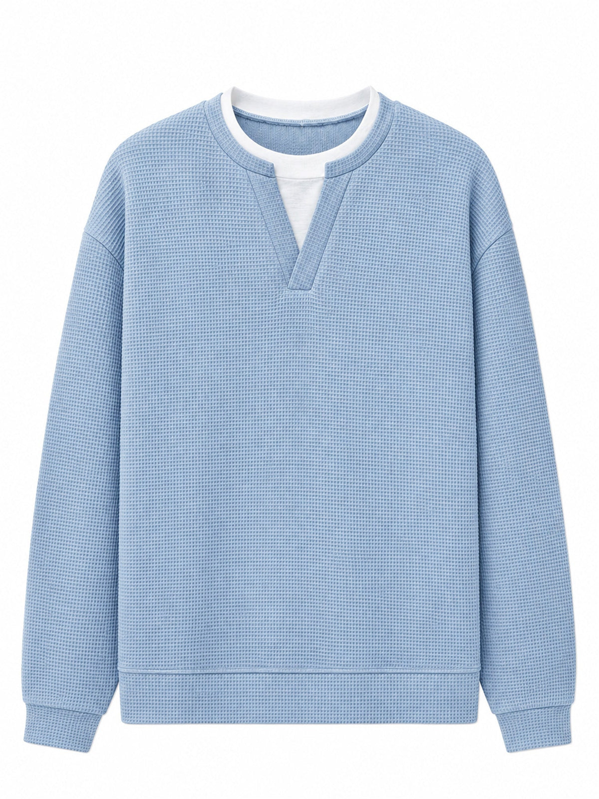 Layered Comfort Waffle Tee