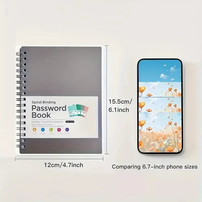 📚Mini password book with lettered tabs | password notebook for internet and computer login, username, home, office passwords