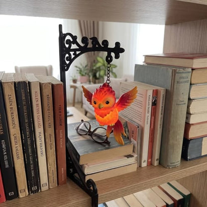 ✨📖Enchanted Hanging Animal Bookshelf Light – Glowing Book Nook Decor for Readers