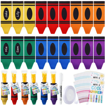 🎓🍦End of School Year Gifts: Reusable Ice Pop Sleeves| 12/24/36/48 Pack