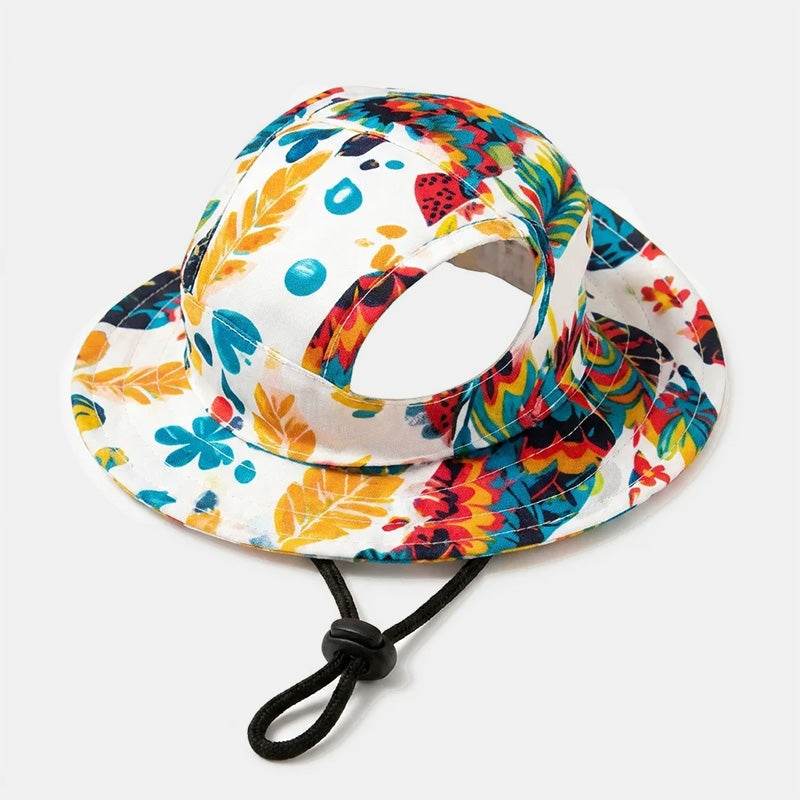 🐾 Cute Printed Pet Bucket Hat – Breathable Sun Hat for Dogs & Cats