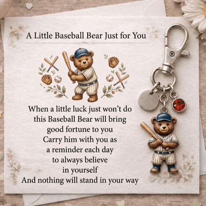 🧸A Little Baseball Bear for You keychain