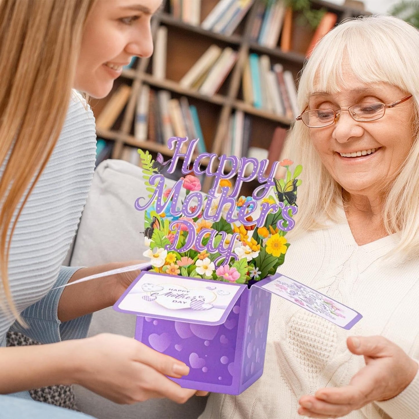 3D Pop-up Greeting Card - Pop-up 3D Flower Greeting Card for Mother