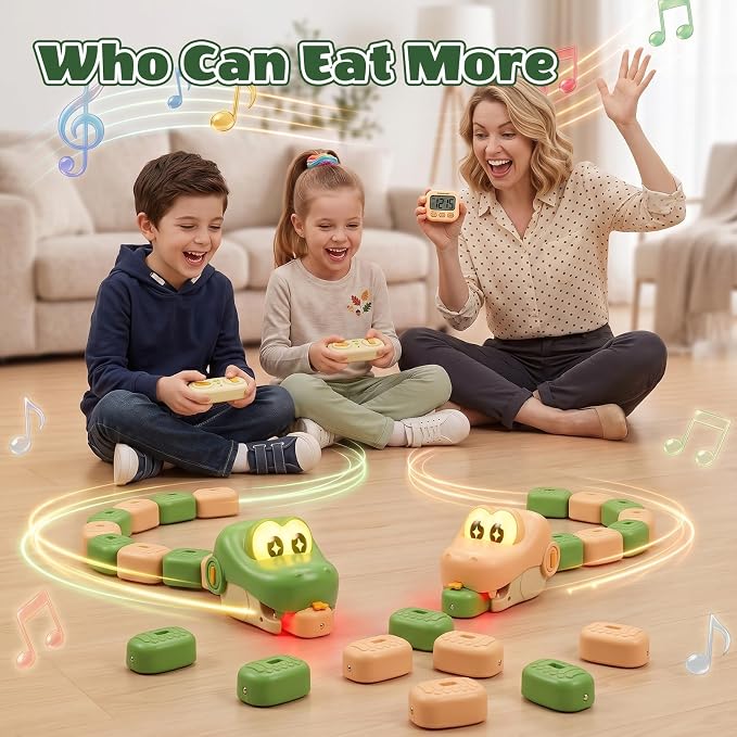 🐍Hungry Snake Family Game Set – Eat, Grow & Race