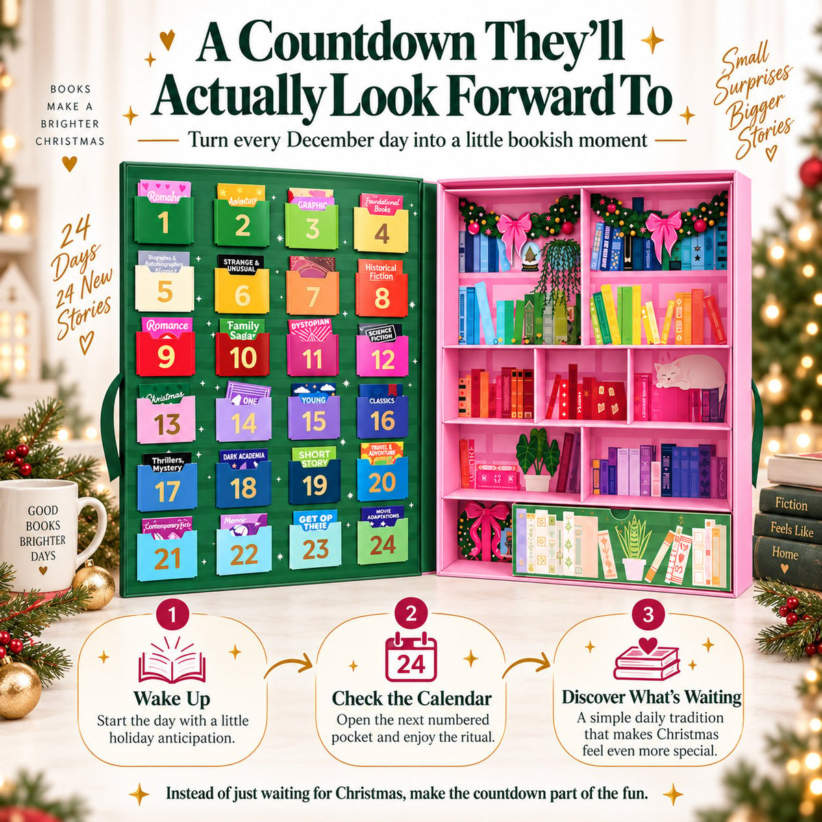📚 🎄The Book Lover's Advent Calendar - 🎁 A Christmas Countdown Made for People Who Love Books ❤️
