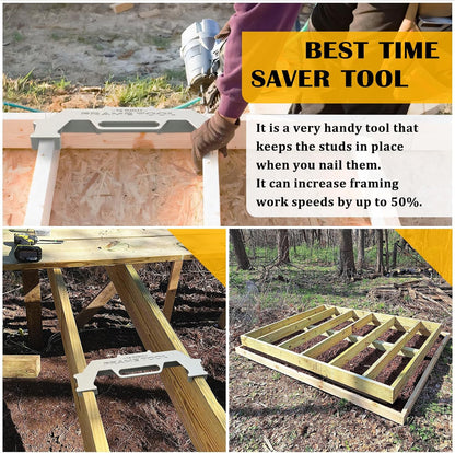 Framing Tool, 12/14/16 Inch On-Center Stud Layout Tool