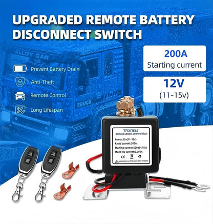 🔌WIRELESS REMOTE CONTROL BATTERY RELAY SWITCH