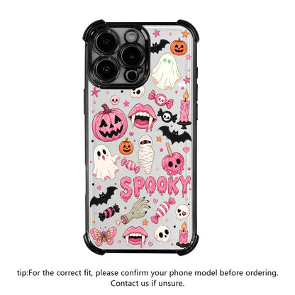 🎃TYIIMAX™ Halloween Candy Ghost Phone Case – Cute Pumpkin & Ghost Design, Shockproof Magnetic Case