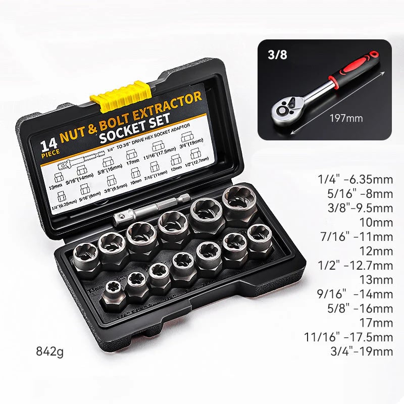 🔩Damaged Screw And Bolt Extractor Set🚗