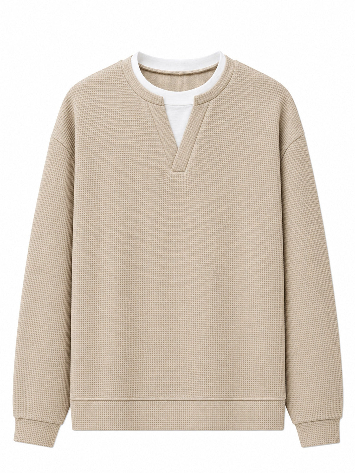 Layered Comfort Waffle Tee
