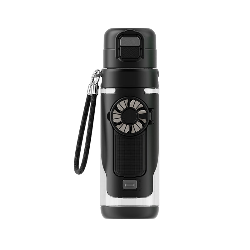 Portable 2-in-1 Water Bottle with Mini Fan – Stay Cool & Hydrated Anywhere