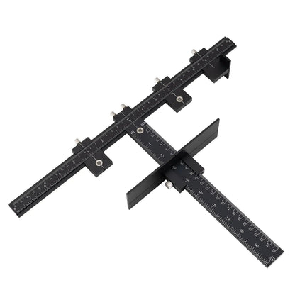 Cabinet Hardware Jig – Handle Template with Engraved Rulers & Self‑Punching Centre