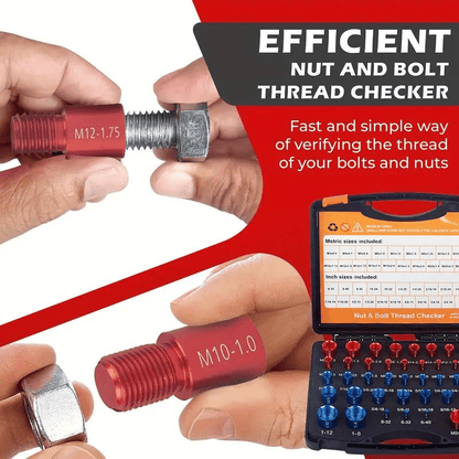 Nut and Bolt Thread Checker (SAE & Metric)