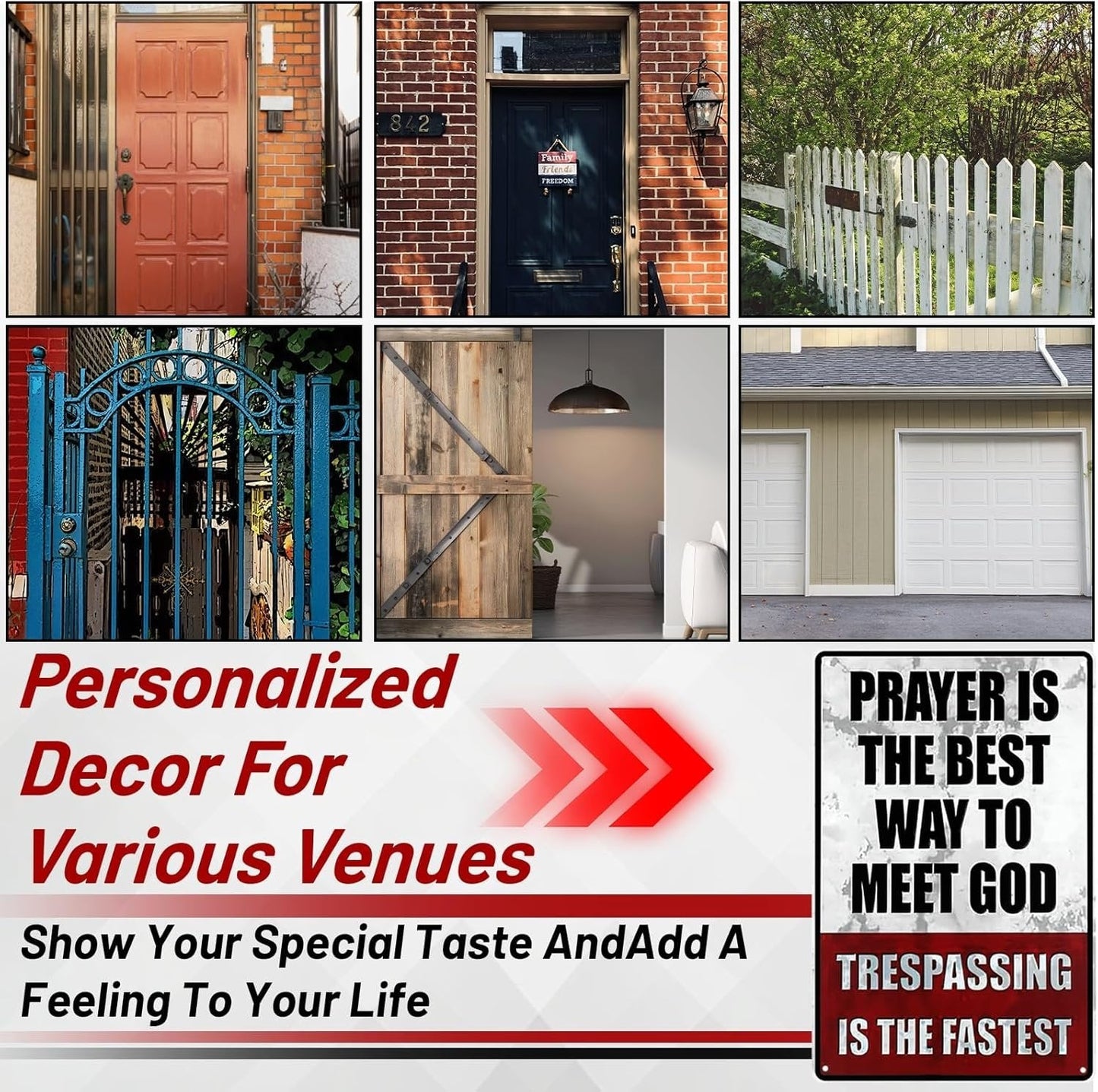 Metal No Trespassing Signs Private Property Funny