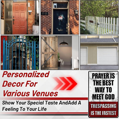 Metal No Trespassing Signs Private Property Funny