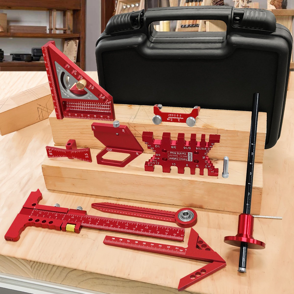 Woodworking Measuring & Marking Tool Set | Free Shipping