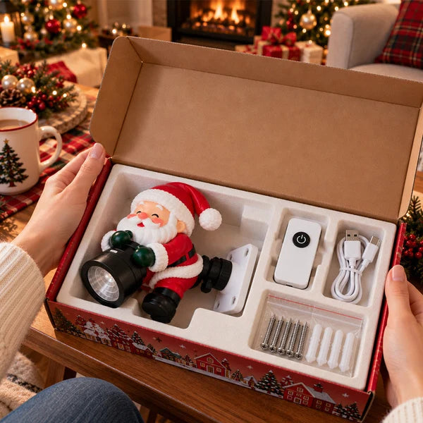 🔥✨Hot Sale🎅 Santa Christmas Welcome Projector – Festive Holiday Doorway Light with Remote Control ✨