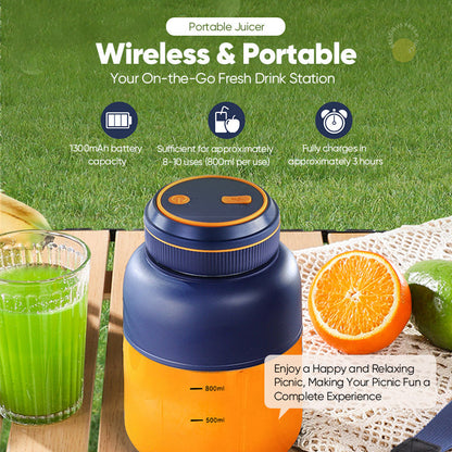 Portable Cordless Electric Juicer Blender Cup