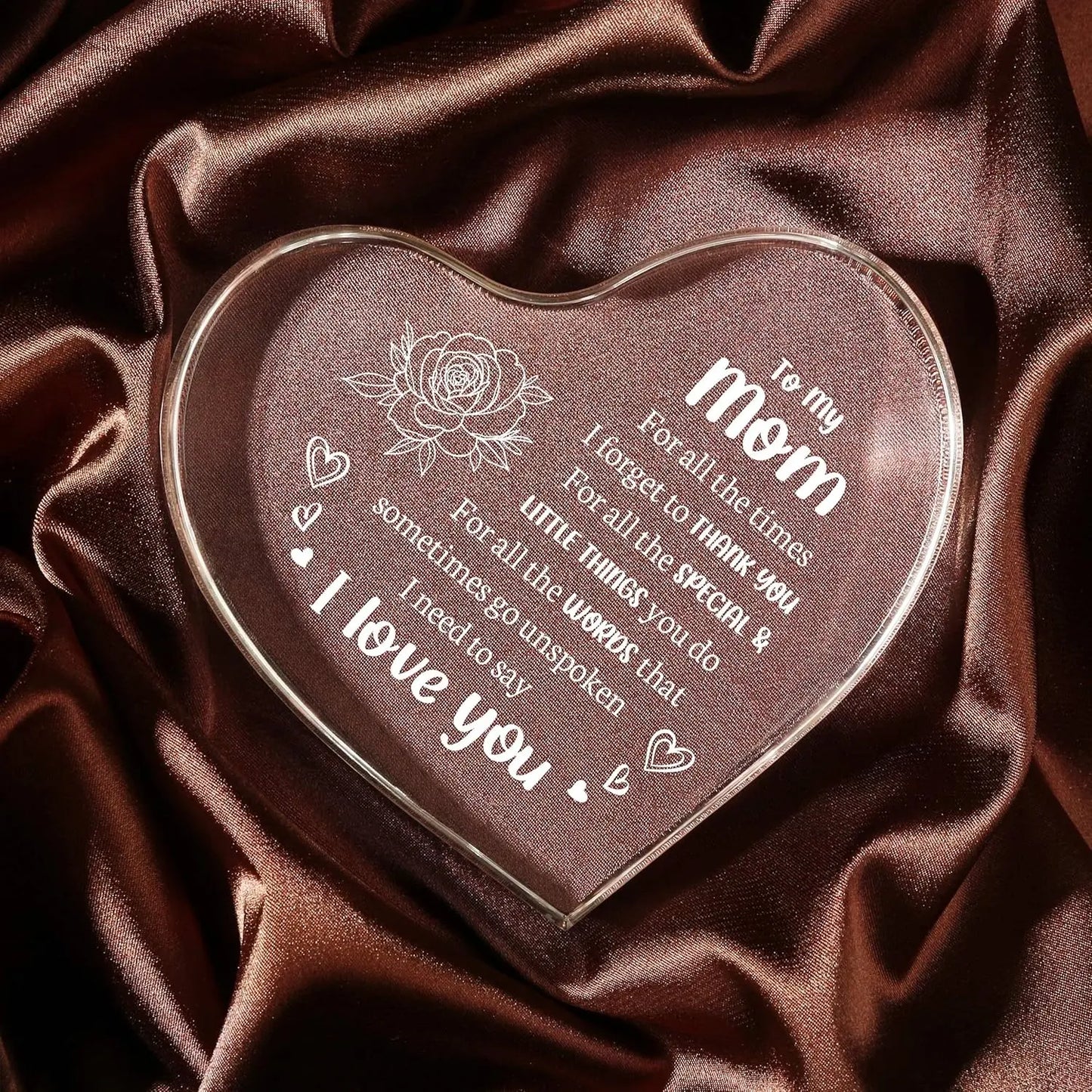 Mother's Day Gift❤️To My Mom Heart-shaped Acrylic Keepsake