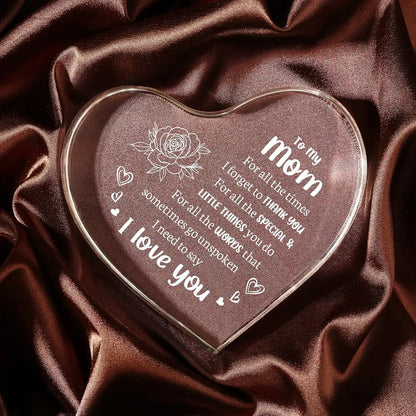 Mother's Day Gift❤️To My Mom Heart-shaped Acrylic Keepsake
