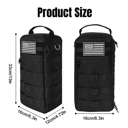Portable Tool Bag, Heavy Duty Tool Pouch Bag with Shoulder Strap (Tools not Included)