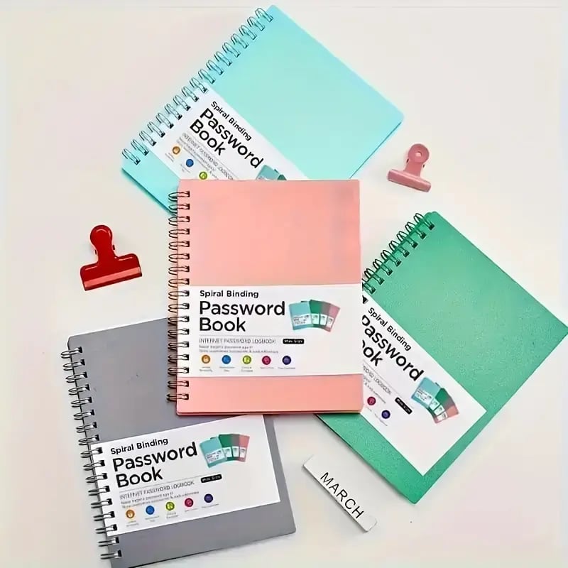 📚Mini password book with lettered tabs | password notebook for internet and computer login, username, home, office passwords