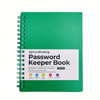 📚Mini password book with lettered tabs | password notebook for internet and computer login, username, home, office passwords