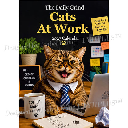 😹The Daily Grind: Cats at Work 2027 Calendar