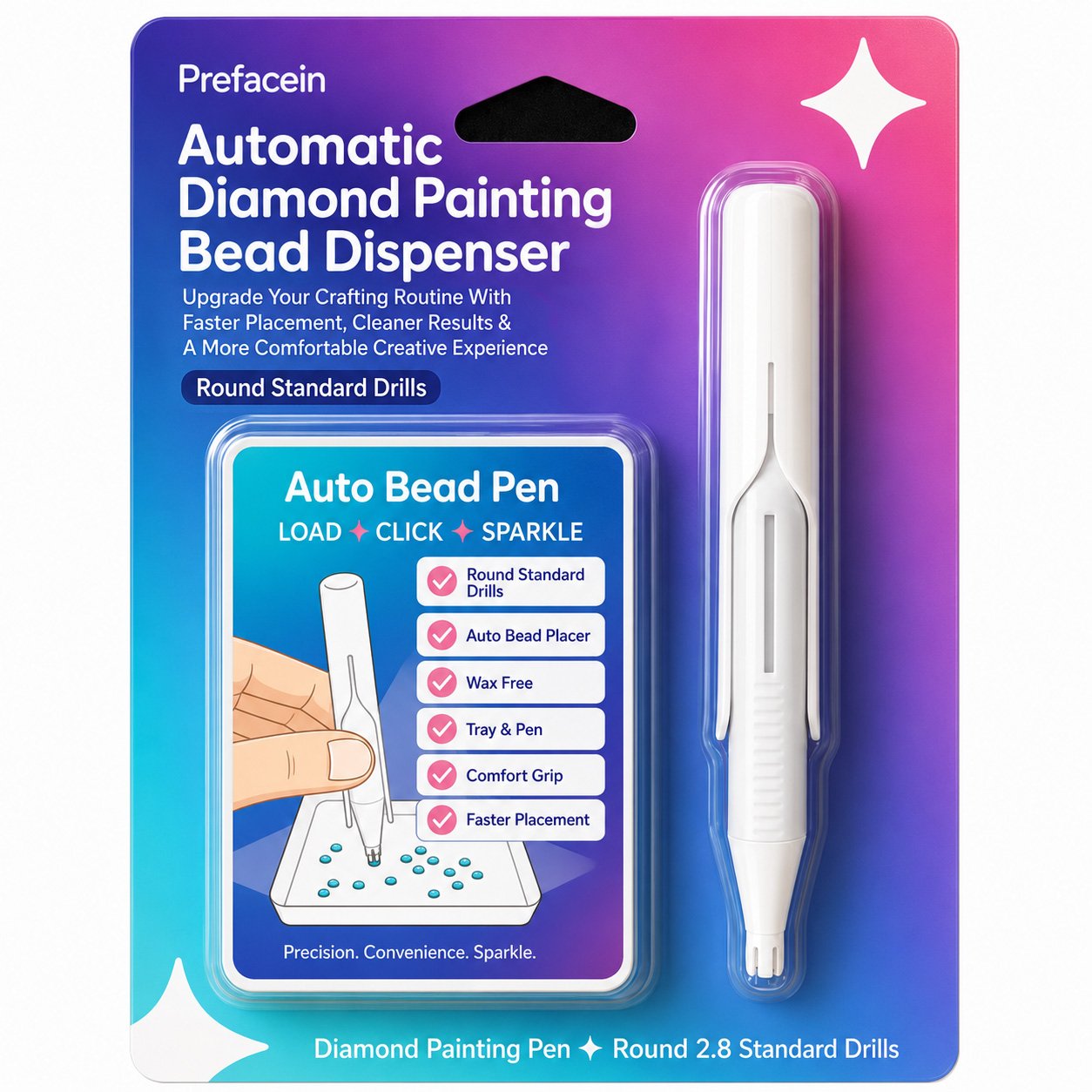 Automatic Diamond Painting Bead Dispenser