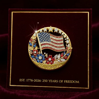 US 250th Anniversary Enamel Brooch Pin