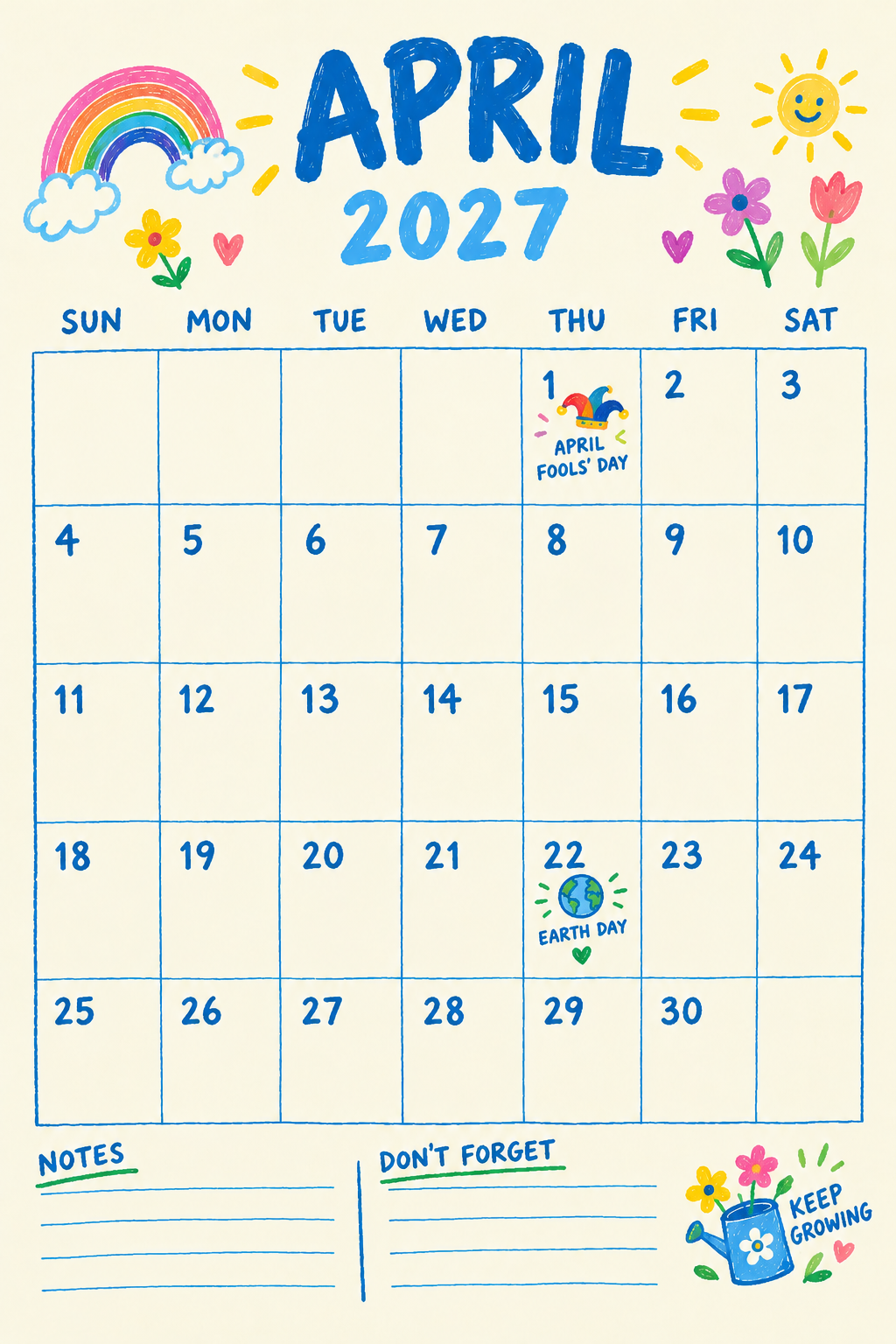 HERE WE FUCKING GO AGAIN 2027 Calendar