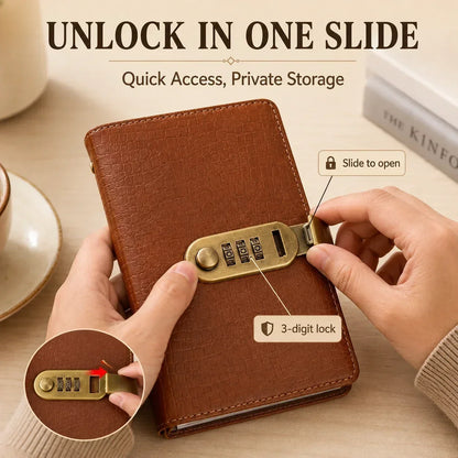 A6 savings notebook,3-DigitResettable Password Lock