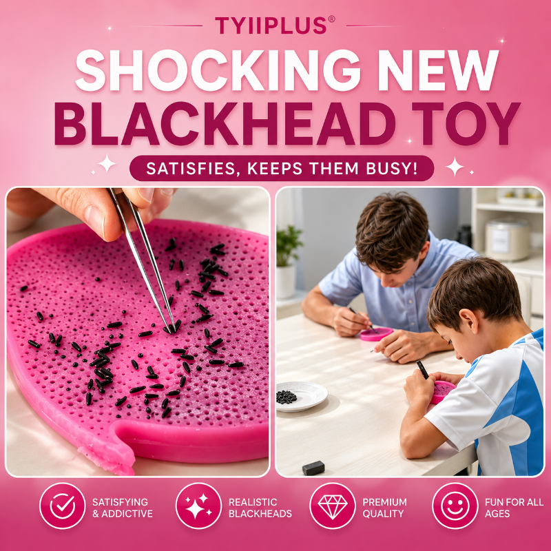 TYIIMAX™ Dragon Fruit Slime Picking Sensory Toy with Tweezers – Reusable Stress Relief Fidget Toy for Adults & Teens