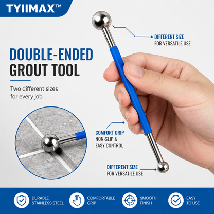 TYIIMAX™ Double-Ended Grout Finishing Tool – Tile Joint Caulking & Grout Smoothing Tool