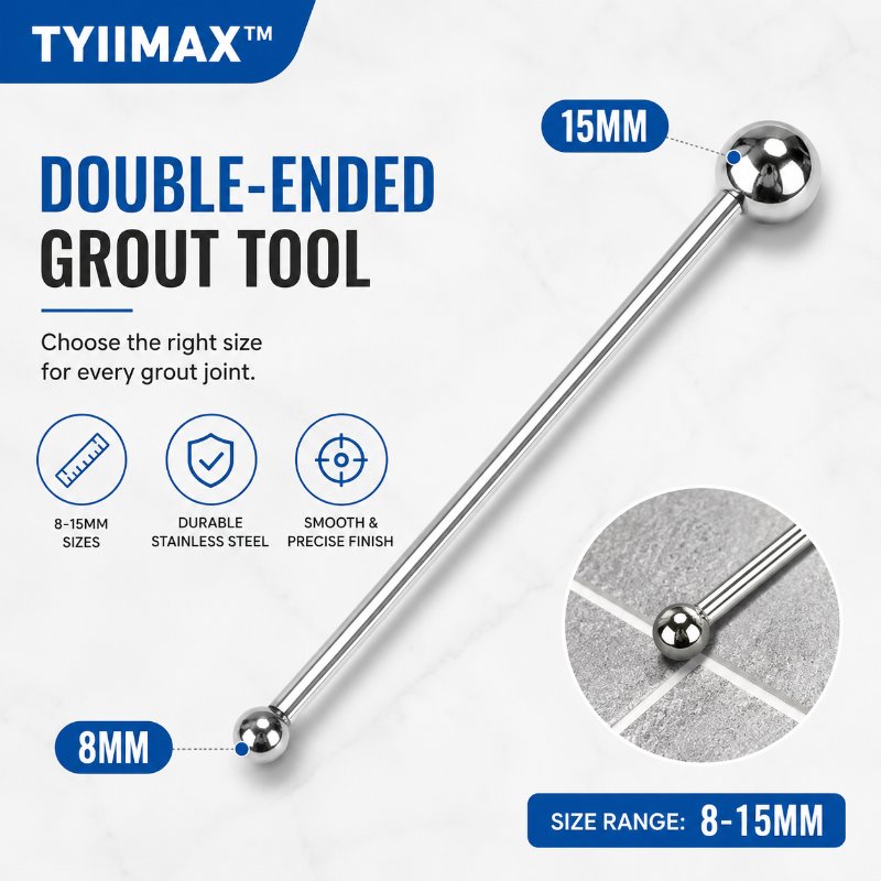 TYIIMAX™ Double-Ended Grout Finishing Tool – Tile Joint Caulking & Grout Smoothing Tool