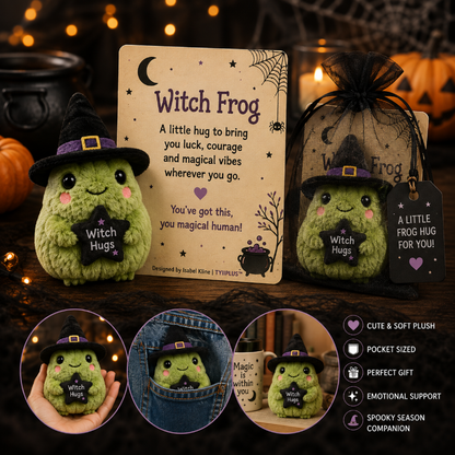 Halloween Pocket Hug™ Plush | Witch Frog & Emotional Support Pumpkin | Designed by Isabel Kline | TYIIPLUS™