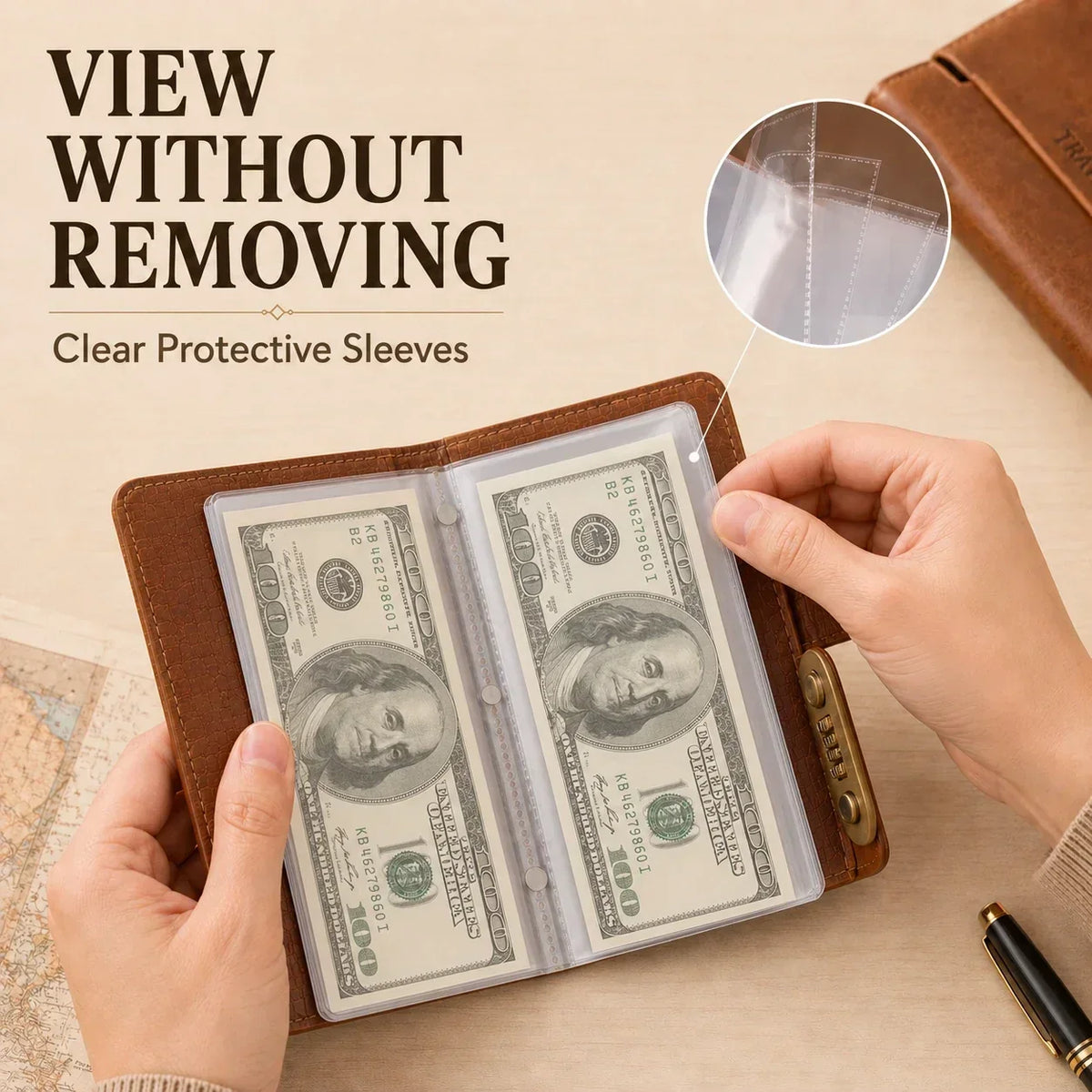 A6 savings notebook,3-DigitResettable Password Lock