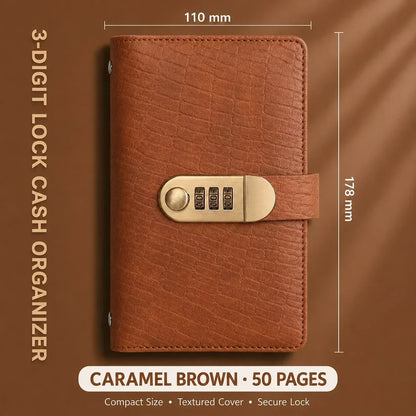 A6 savings notebook,3-DigitResettable Password Lock