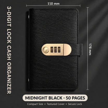 A6 savings notebook,3-DigitResettable Password Lock