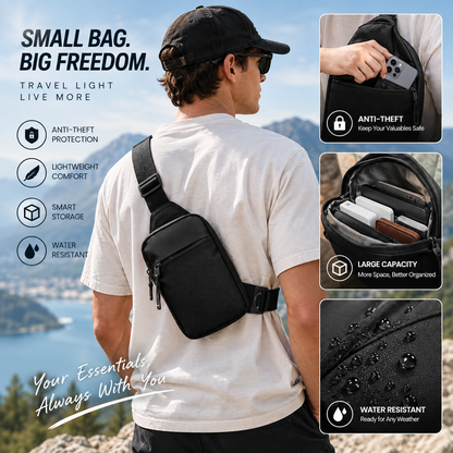 TYIIMAX™ Anti-Theft Everyday Sling Bag – Lightweight Crossbody Travel Pack