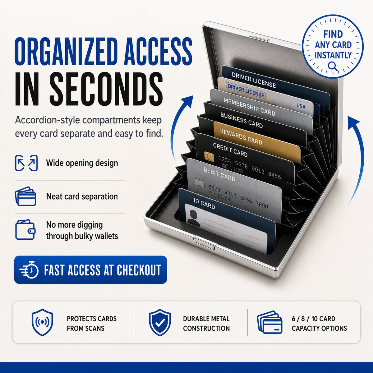 Tyiimax™ RFID Blocking Metal Card Holder