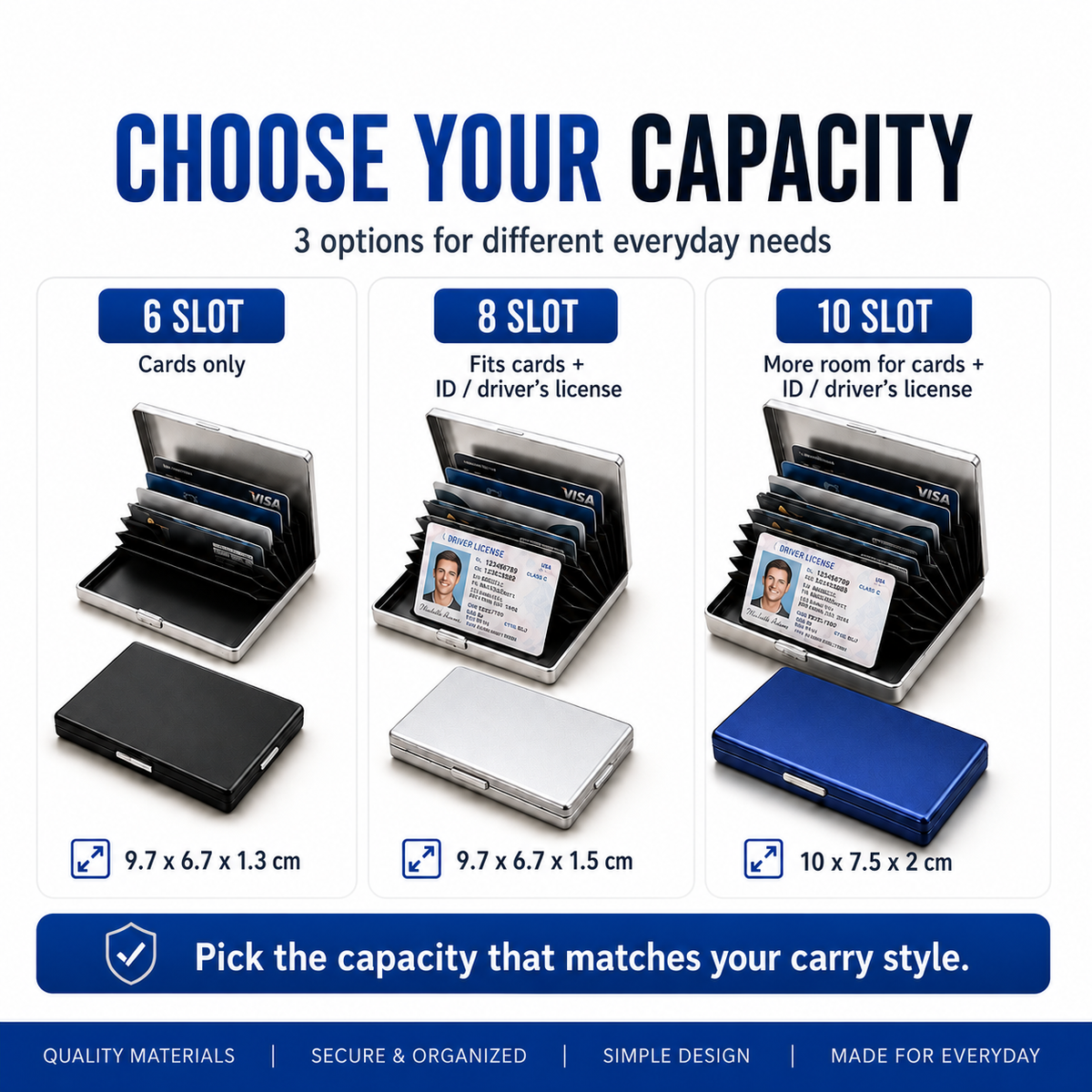 Tyiimax™ RFID Blocking Metal Card Holder