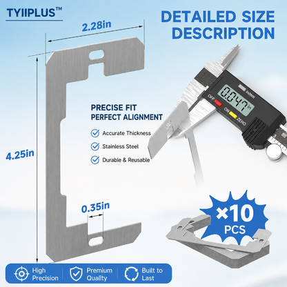 TYIIMAX™ Wall Plate Spacers for Electrical Outlets – Heavy-Duty Metal Outlet Leveling Plates for Loose, Recessed & Crooked Boxes