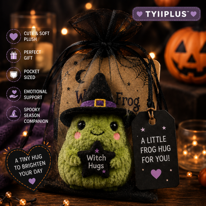 Halloween Pocket Hug™ Plush | Witch Frog & Emotional Support Pumpkin | Designed by Isabel Kline | TYIIPLUS™