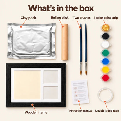 Bird Footprint Clay Keepsake Frame Kit